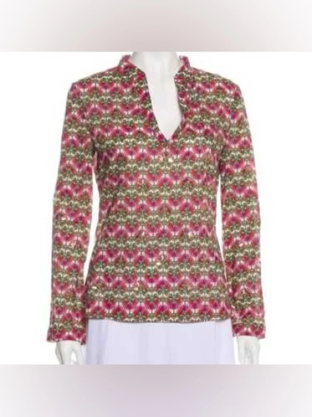 NWT – Tory Burch Stephanie Tunic – Pink Floral – Size 6